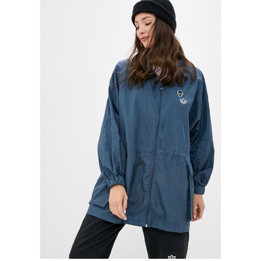 Adidas Originals Long Windbreaker Jacket